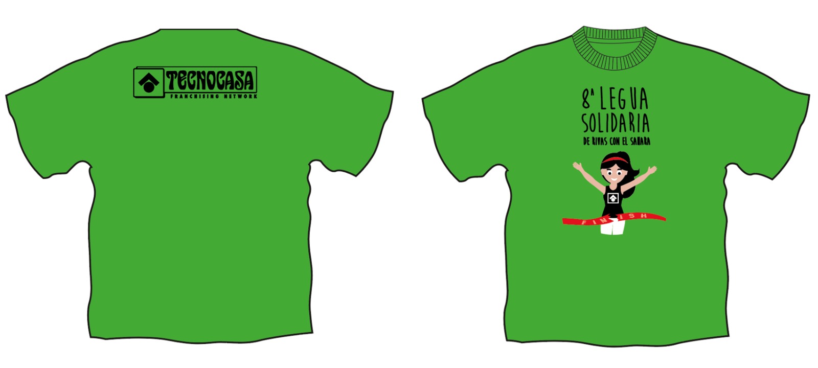 Camiseta 8ª Legua Solidaria Rivas con el Sáhara